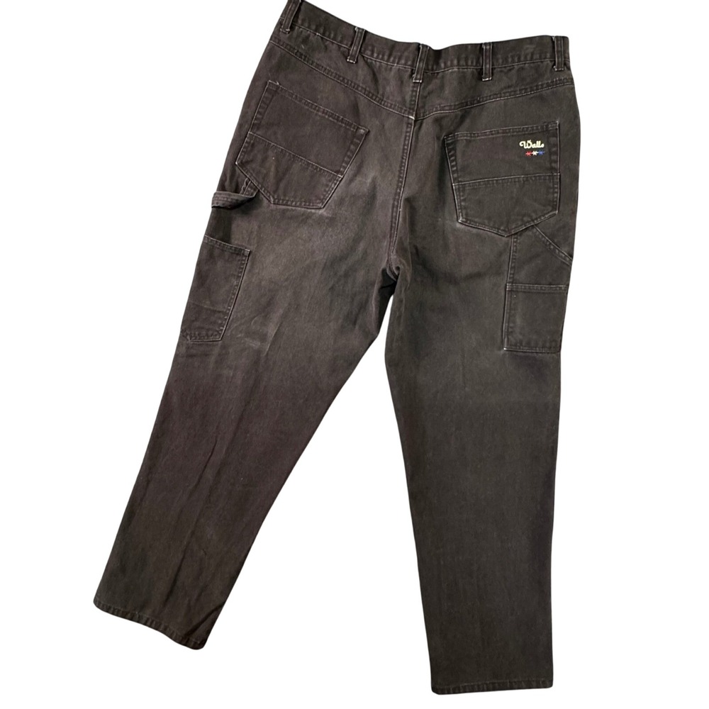 VTG Y2K Walls Mens 40x31 Brown Carpenter Jeans Workwear Utility‎ Core